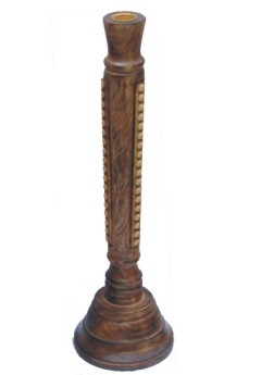 Wooden Candle and Incense Stand
